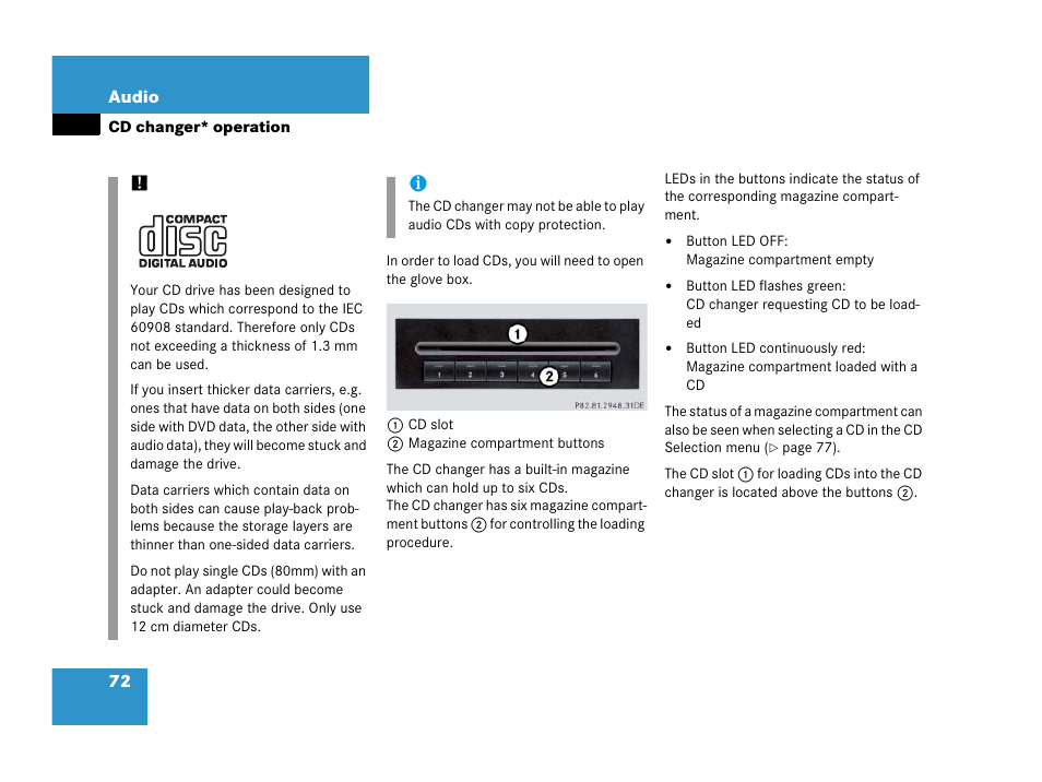 Mercedes-Benz SLK-Class 2006 COMAND Manual User Manual | Page 73 / 213