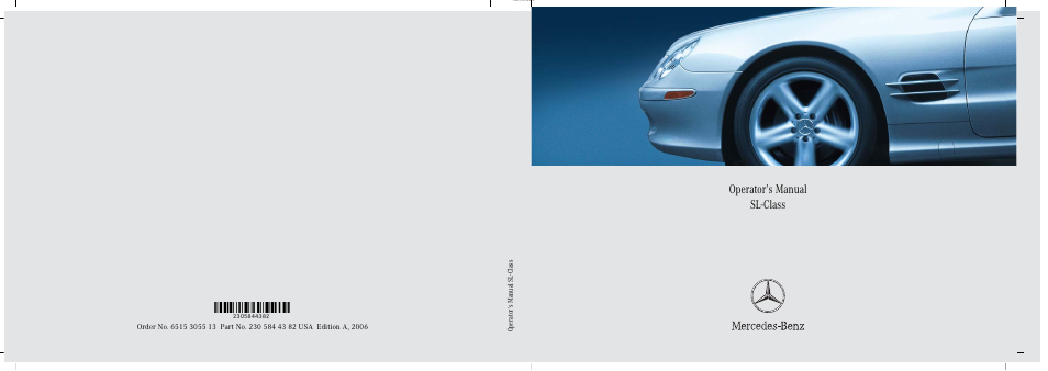 Mercedes-Benz SL-Class 2006 Owners Manual User Manual | 480 pages
