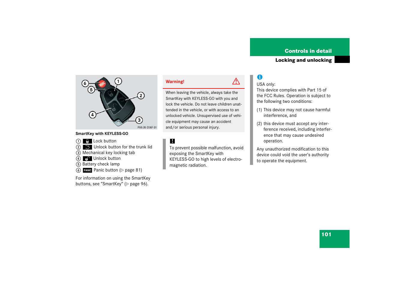 Mercedes-Benz SL-Class 2006 Owners Manual User Manual | Page 102 / 480