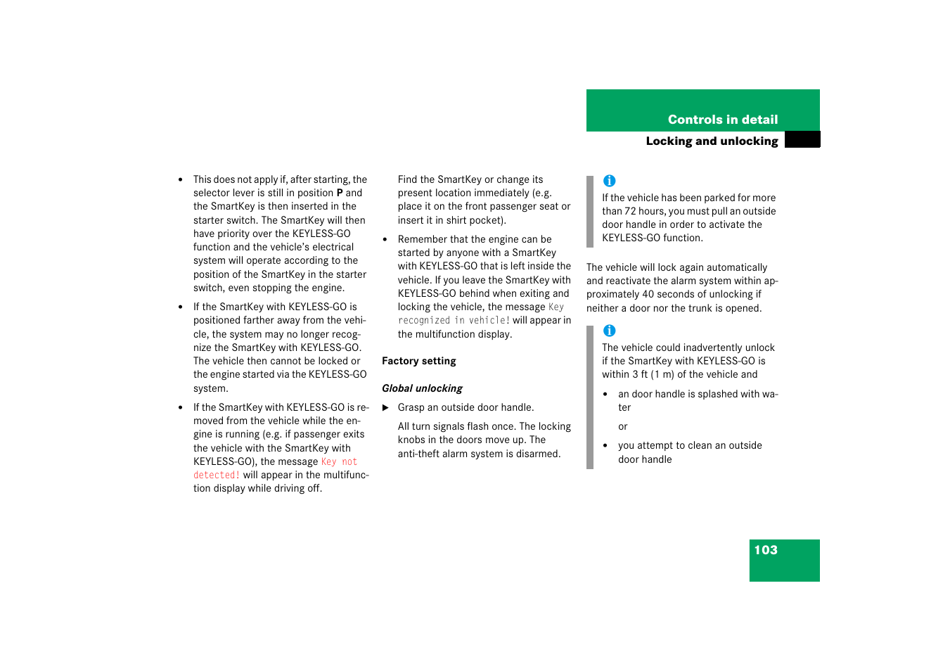 Mercedes-Benz SL-Class 2006 Owners Manual User Manual | Page 104 / 480