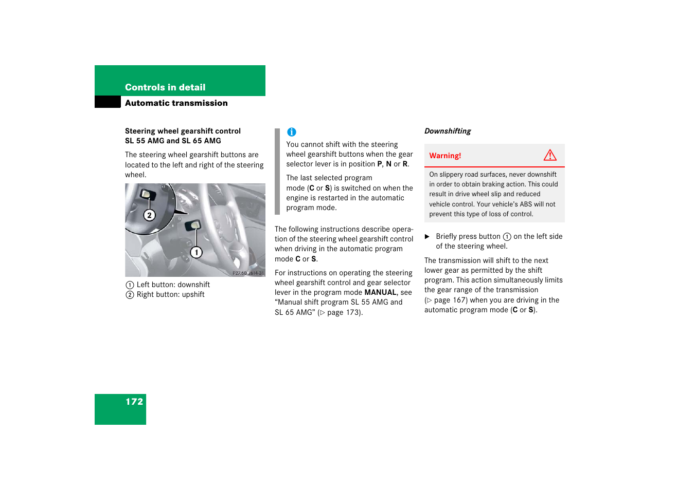 Mercedes-Benz SL-Class 2006 Owners Manual User Manual | Page 173 / 480