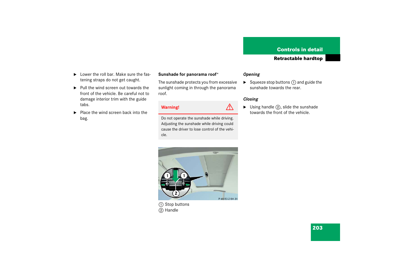 Mercedes-Benz SL-Class 2006 Owners Manual User Manual | Page 204 / 480