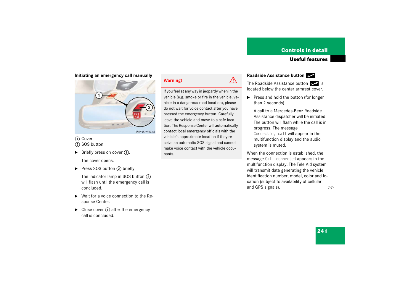 Mercedes-Benz SL-Class 2006 Owners Manual User Manual | Page 242 / 480