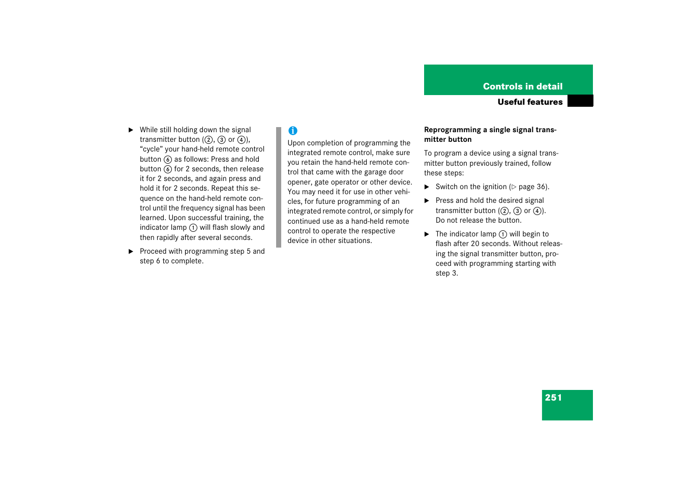 Mercedes-Benz SL-Class 2006 Owners Manual User Manual | Page 252 / 480