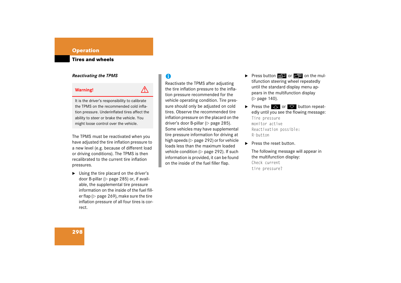 Mercedes-Benz SL-Class 2006 Owners Manual User Manual | Page 299 / 480