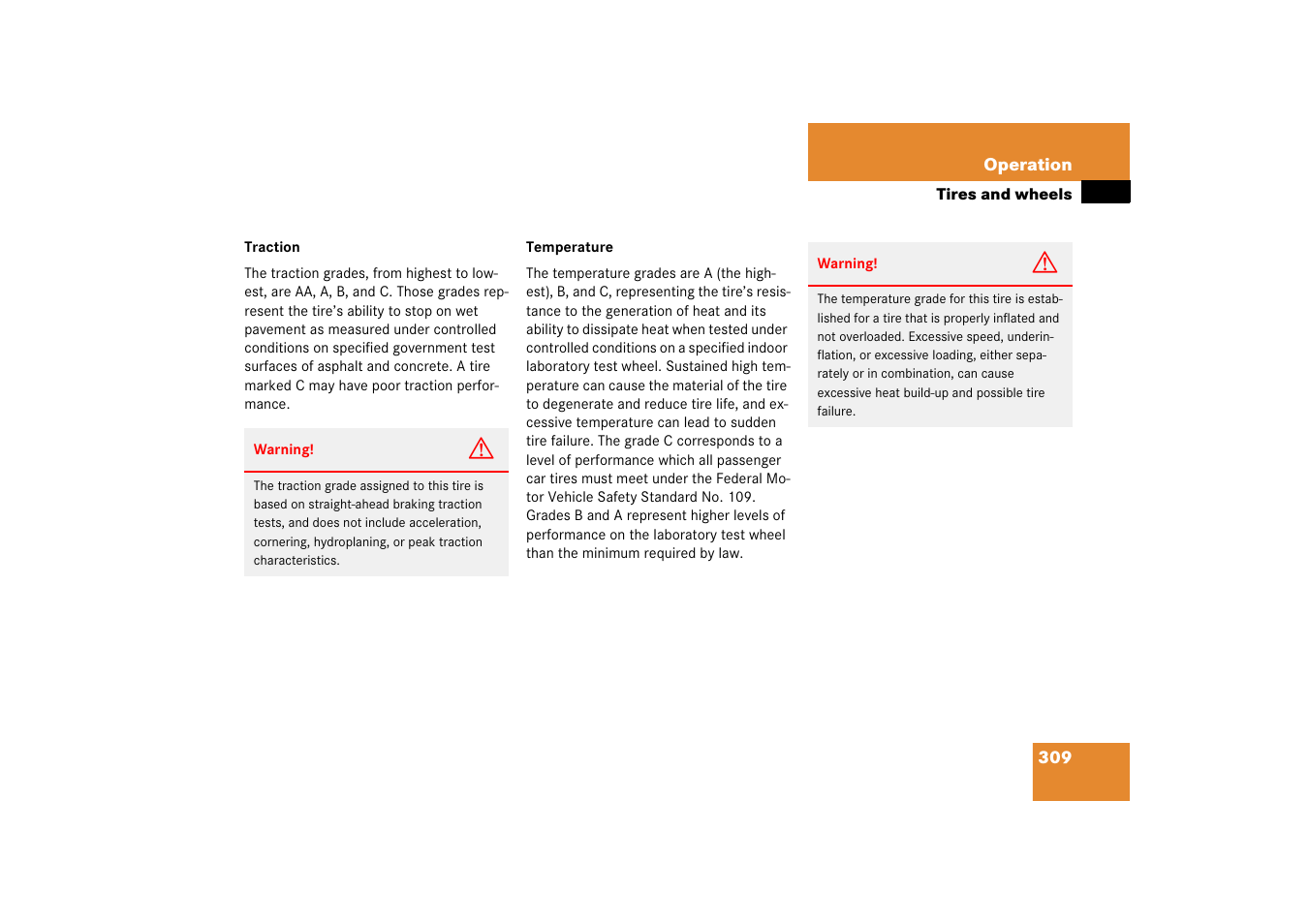 Mercedes-Benz SL-Class 2006 Owners Manual User Manual | Page 310 / 480