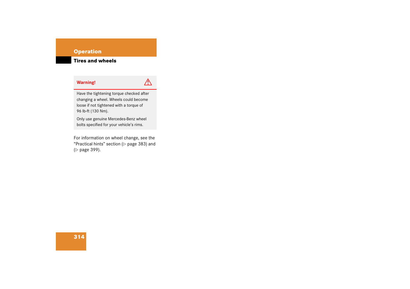 Mercedes-Benz SL-Class 2006 Owners Manual User Manual | Page 315 / 480