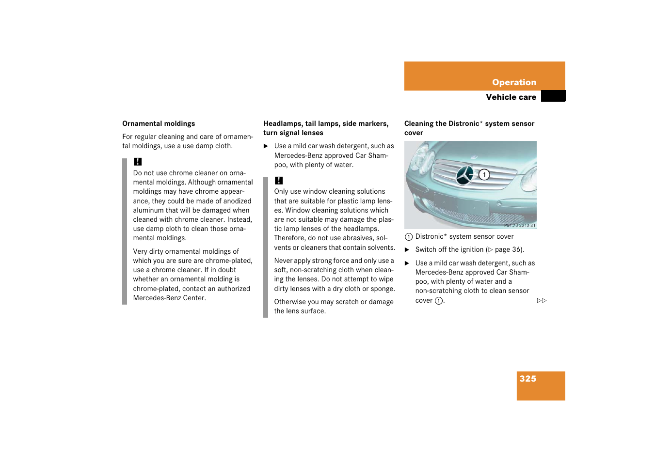 Mercedes-Benz SL-Class 2006 Owners Manual User Manual | Page 326 / 480