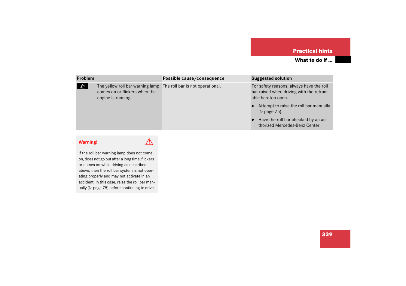 Mercedes-Benz SL-Class 2006 Owners Manual User Manual | Page 340 / 480