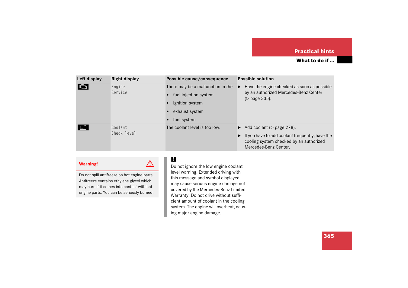 Mercedes-Benz SL-Class 2006 Owners Manual User Manual | Page 366 / 480