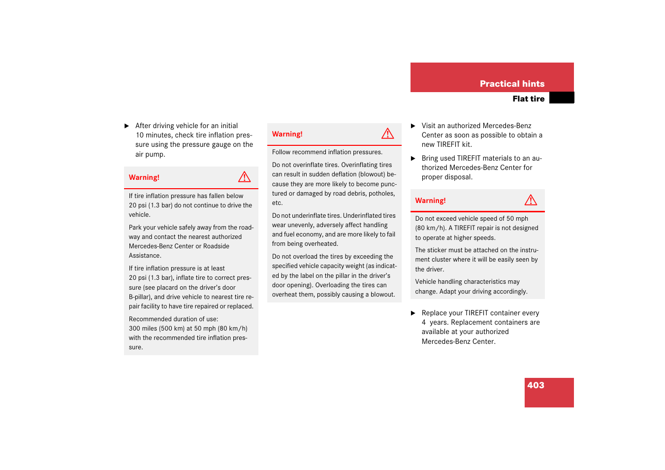 Mercedes-Benz SL-Class 2006 Owners Manual User Manual | Page 404 / 480