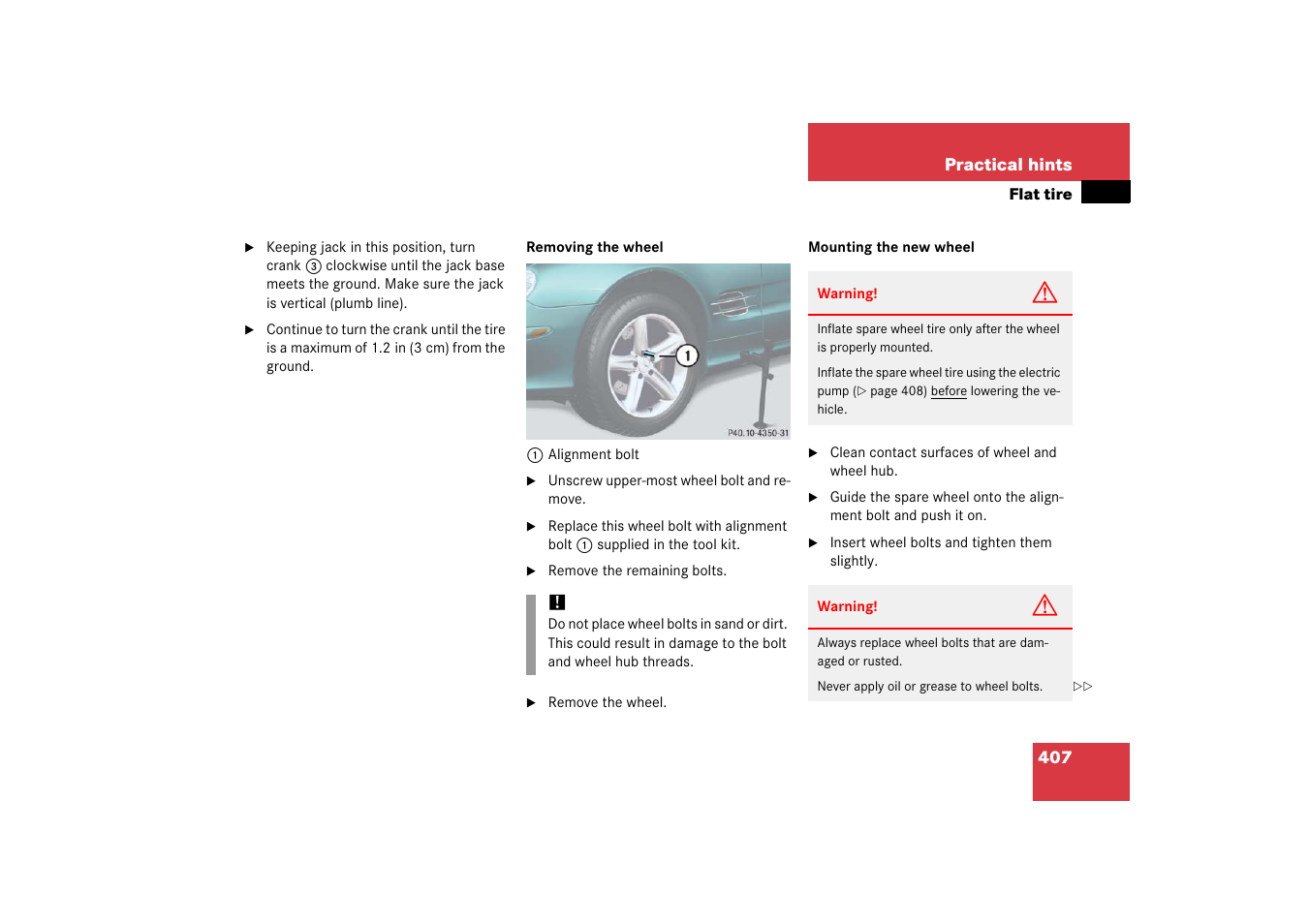 Mercedes-Benz SL-Class 2006 Owners Manual User Manual | Page 408 / 480