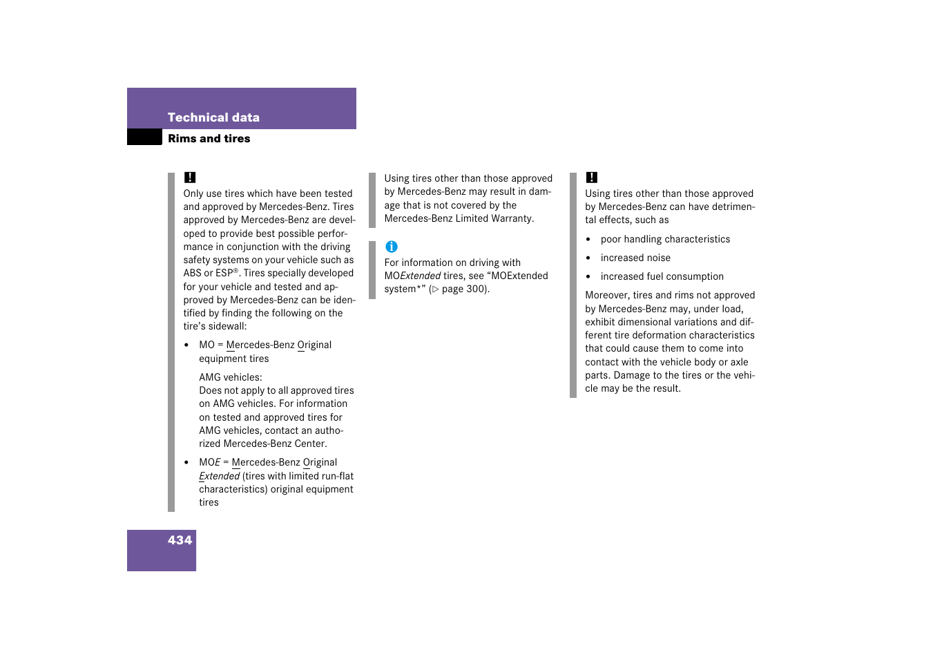 Tires:rims and tires, Rims and tires, Formation, see “rims and tires | Mercedes-Benz SL-Class 2006 Owners Manual User Manual | Page 435 / 480