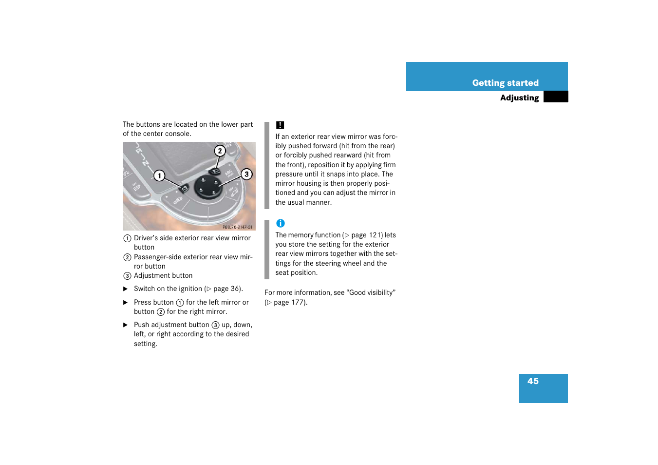 Mercedes-Benz SL-Class 2006 Owners Manual User Manual | Page 46 / 480