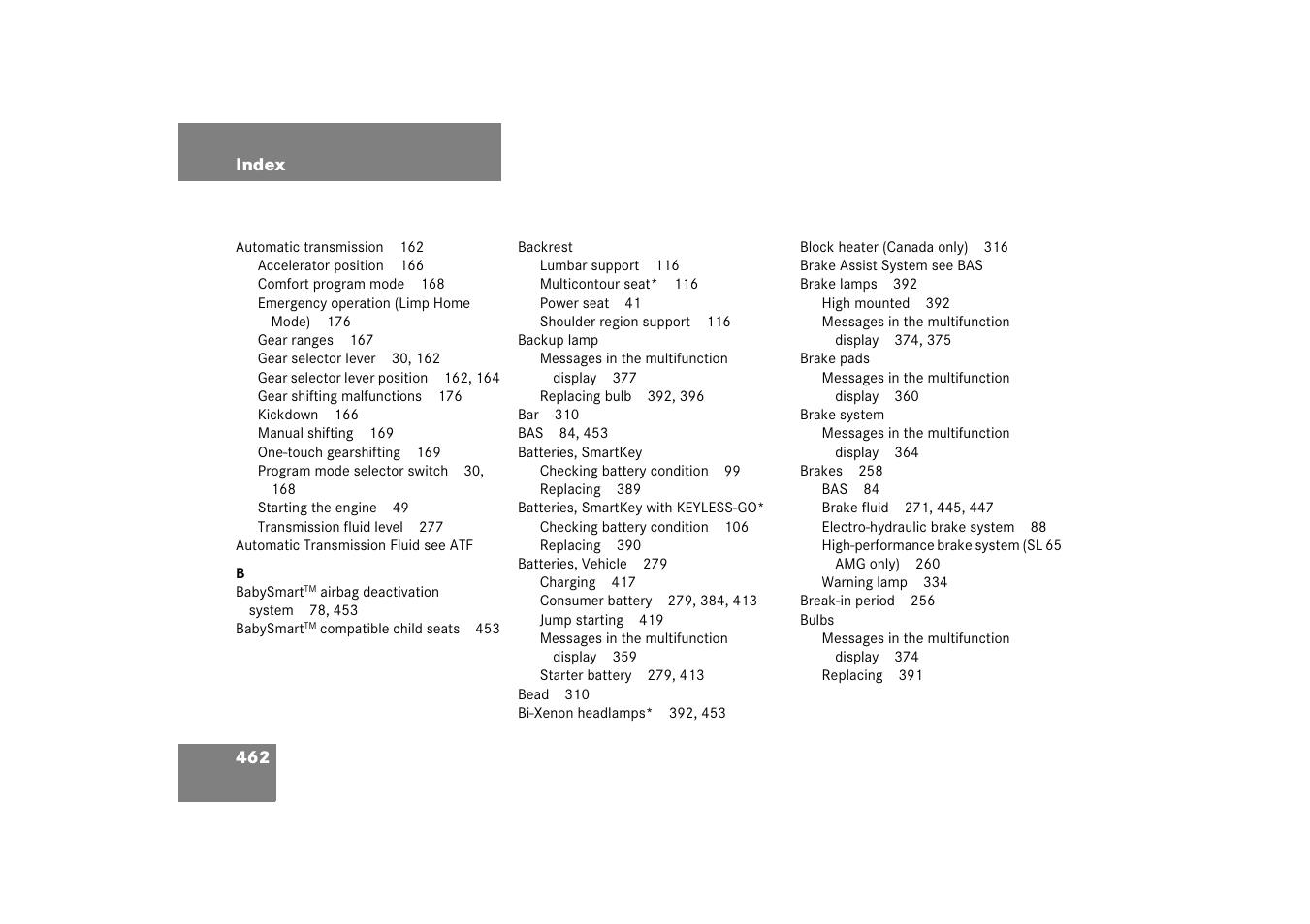 Mercedes-Benz SL-Class 2006 Owners Manual User Manual | Page 463 / 480