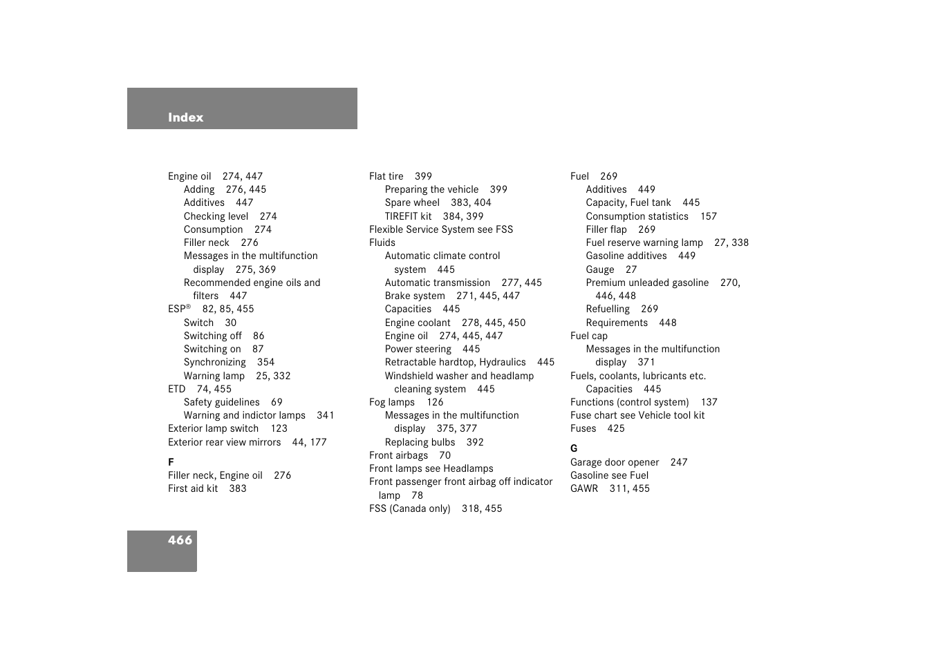 Mercedes-Benz SL-Class 2006 Owners Manual User Manual | Page 467 / 480