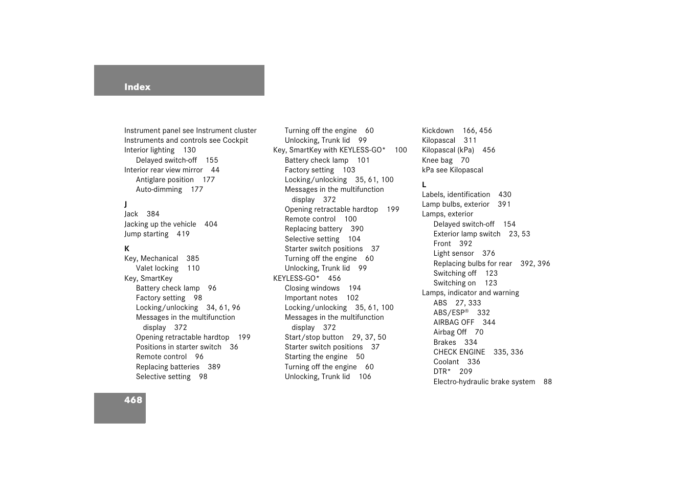 Mercedes-Benz SL-Class 2006 Owners Manual User Manual | Page 469 / 480