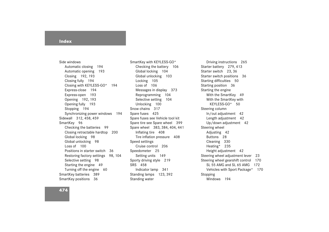 Mercedes-Benz SL-Class 2006 Owners Manual User Manual | Page 475 / 480