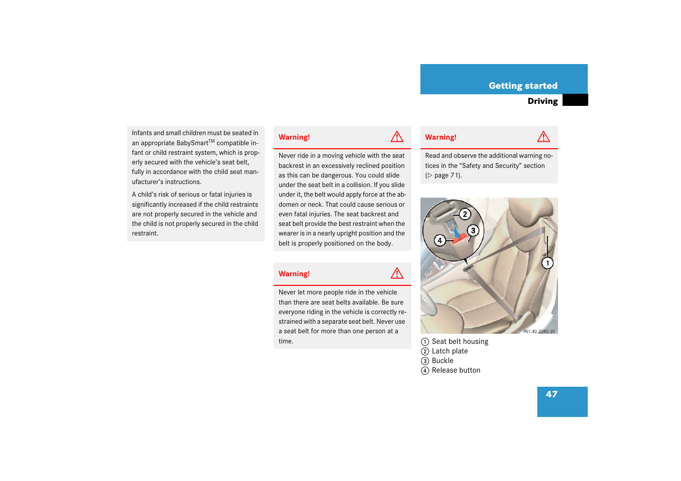 Mercedes-Benz SL-Class 2006 Owners Manual User Manual | Page 48 / 480