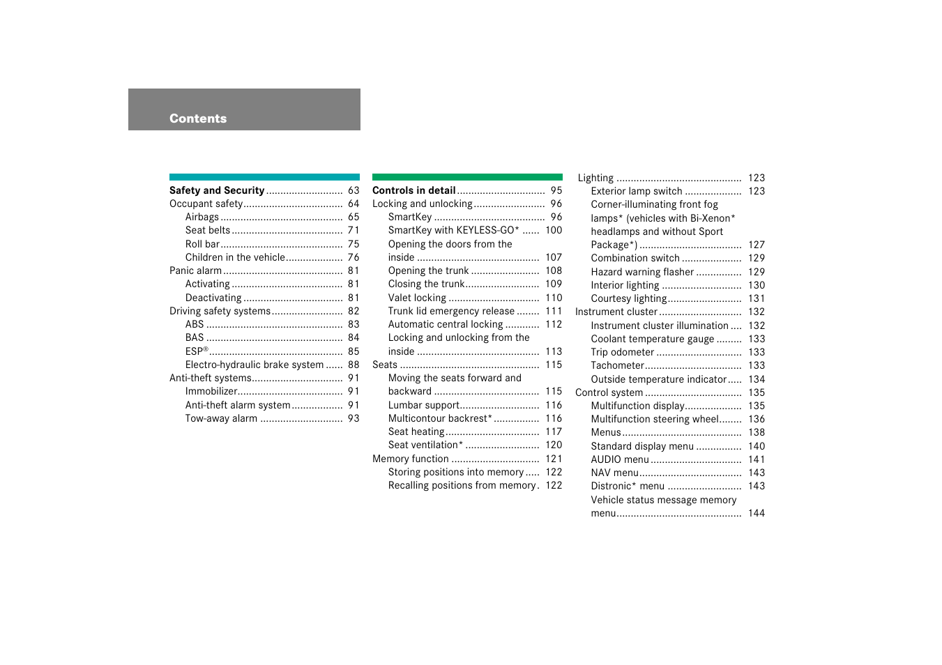 Mercedes-Benz SL-Class 2006 Owners Manual User Manual | Page 5 / 480