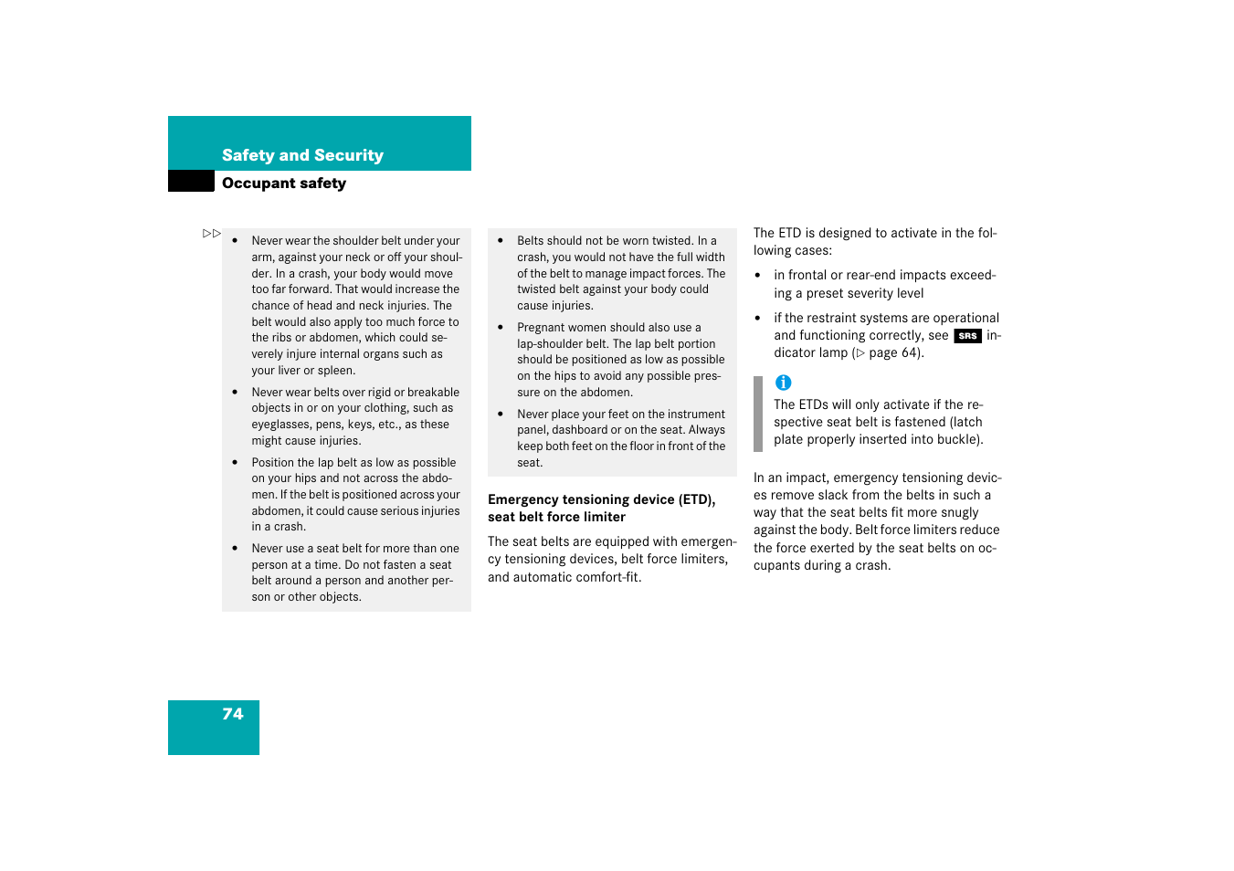 Mercedes-Benz SL-Class 2006 Owners Manual User Manual | Page 75 / 480