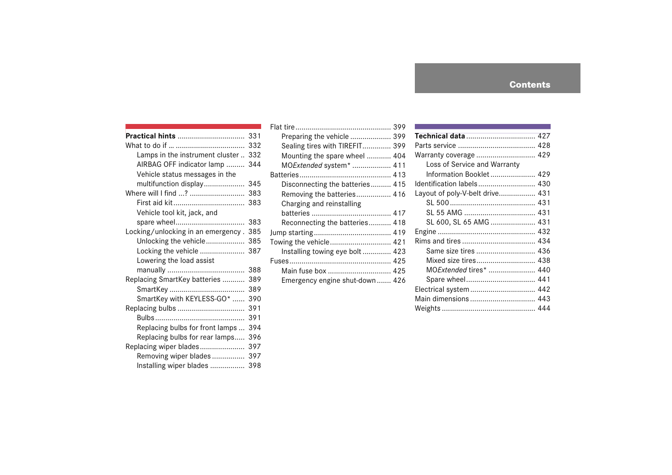Mercedes-Benz SL-Class 2006 Owners Manual User Manual | Page 8 / 480