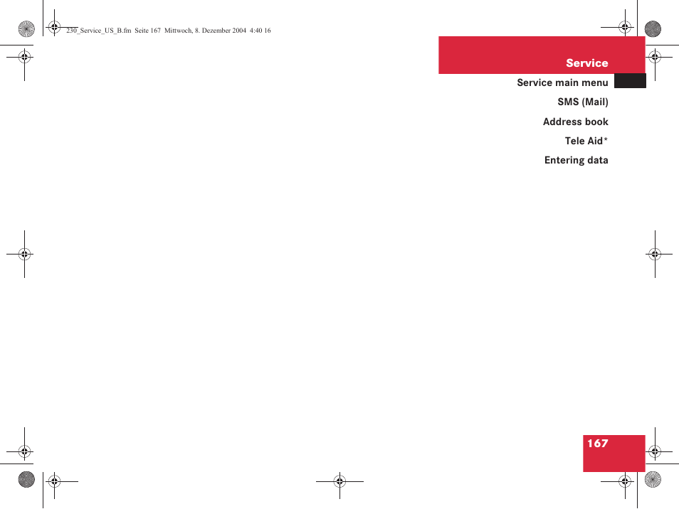 Mercedes-Benz SL-Class 2006 COMAND Manual User Manual | Page 169 / 226