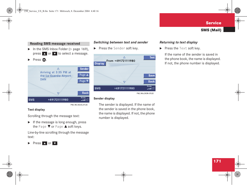 Mercedes-Benz SL-Class 2006 COMAND Manual User Manual | Page 173 / 226