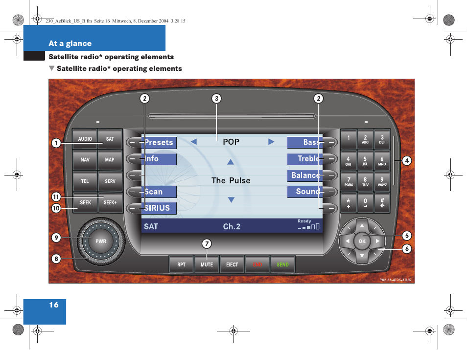 Mercedes-Benz SL-Class 2006 COMAND Manual User Manual | Page 18 / 226