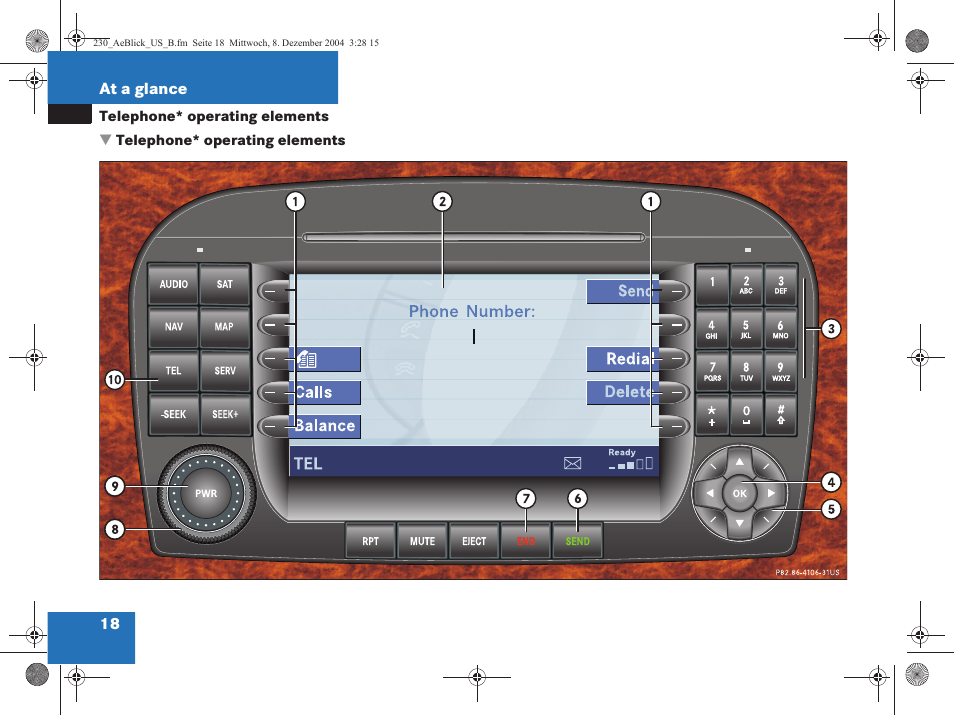 Mercedes-Benz SL-Class 2006 COMAND Manual User Manual | Page 20 / 226