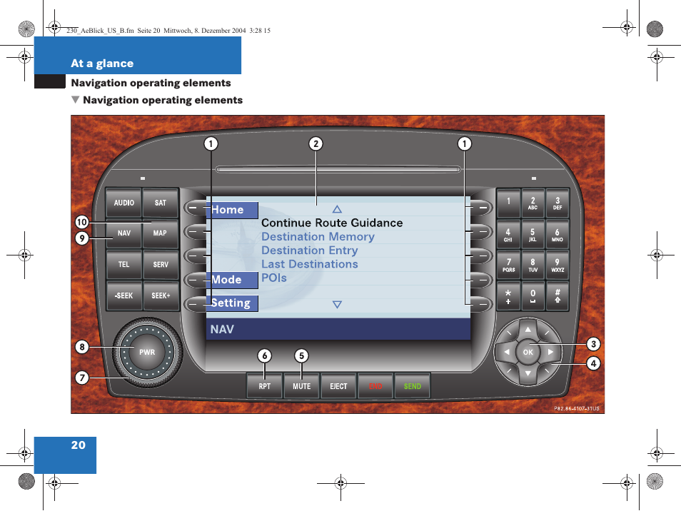Mercedes-Benz SL-Class 2006 COMAND Manual User Manual | Page 22 / 226