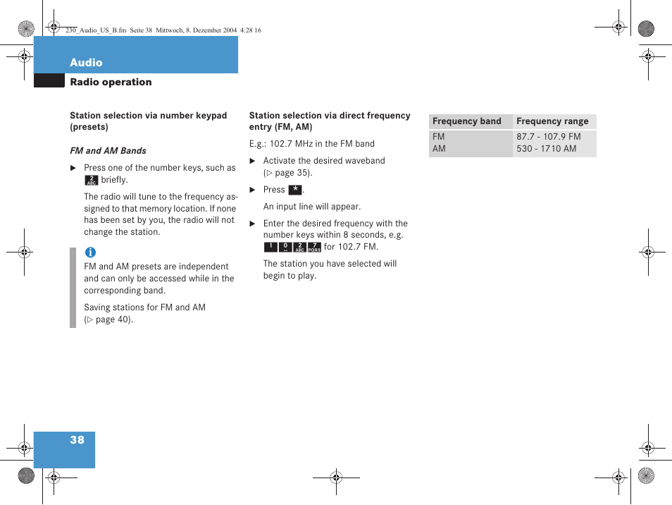 Mercedes-Benz SL-Class 2006 COMAND Manual User Manual | Page 40 / 226