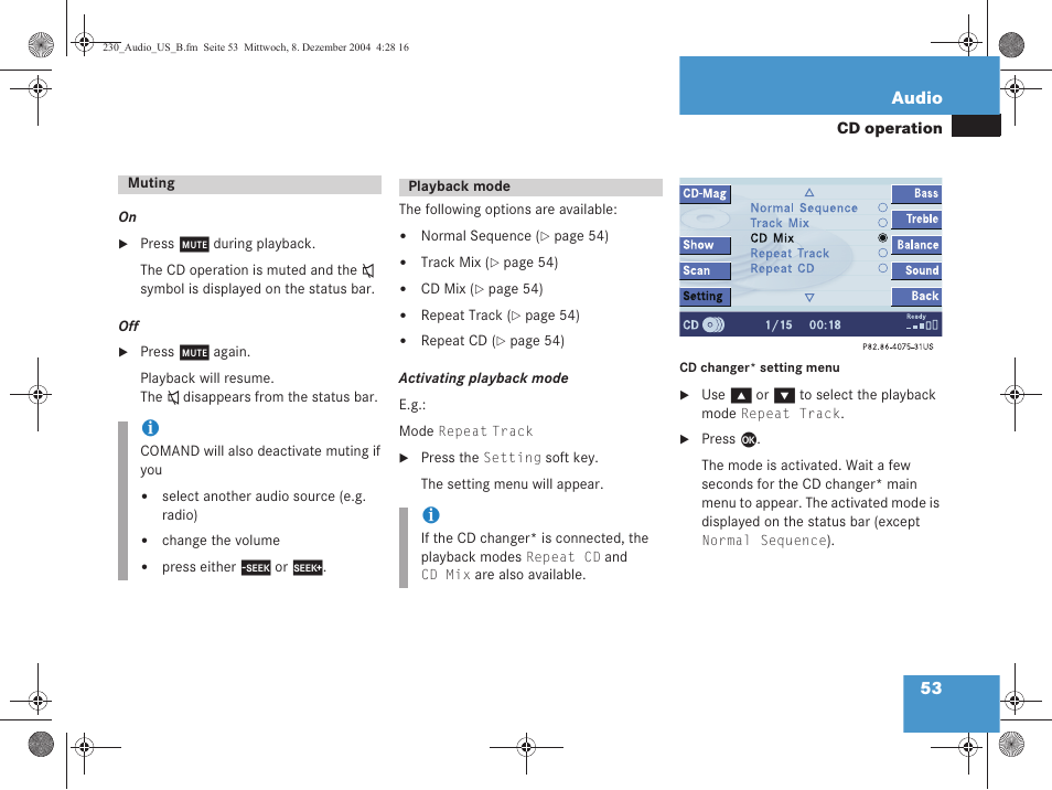 Mercedes-Benz SL-Class 2006 COMAND Manual User Manual | Page 55 / 226