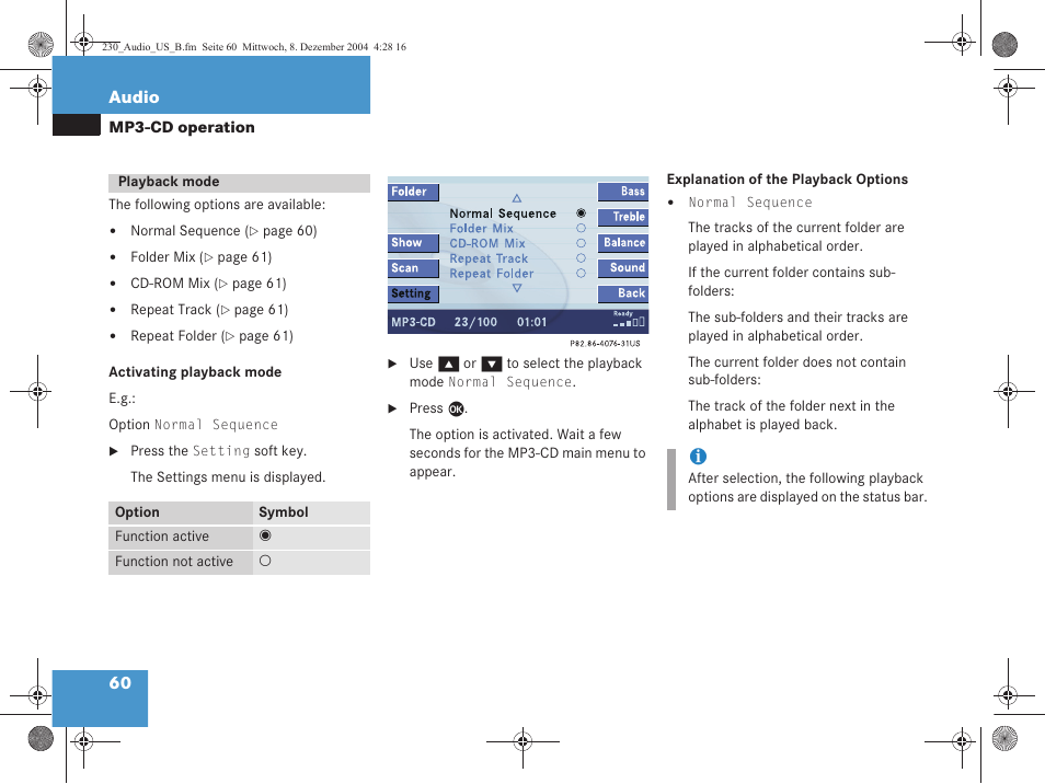 Mercedes-Benz SL-Class 2006 COMAND Manual User Manual | Page 62 / 226