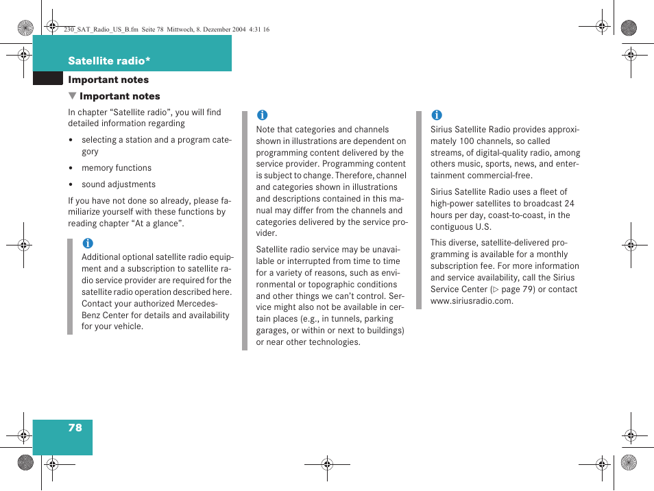 Mercedes-Benz SL-Class 2006 COMAND Manual User Manual | Page 80 / 226