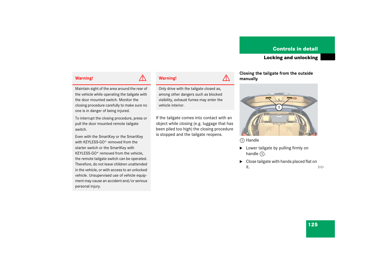 Mercedes-Benz R-Class 2006 Owners Manual User Manual | Page 126 / 561