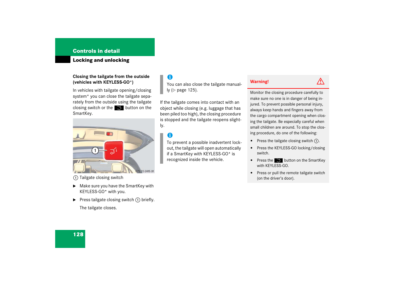 Mercedes-Benz R-Class 2006 Owners Manual User Manual | Page 129 / 561