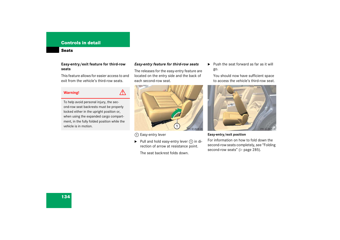 Mercedes-Benz R-Class 2006 Owners Manual User Manual | Page 135 / 561