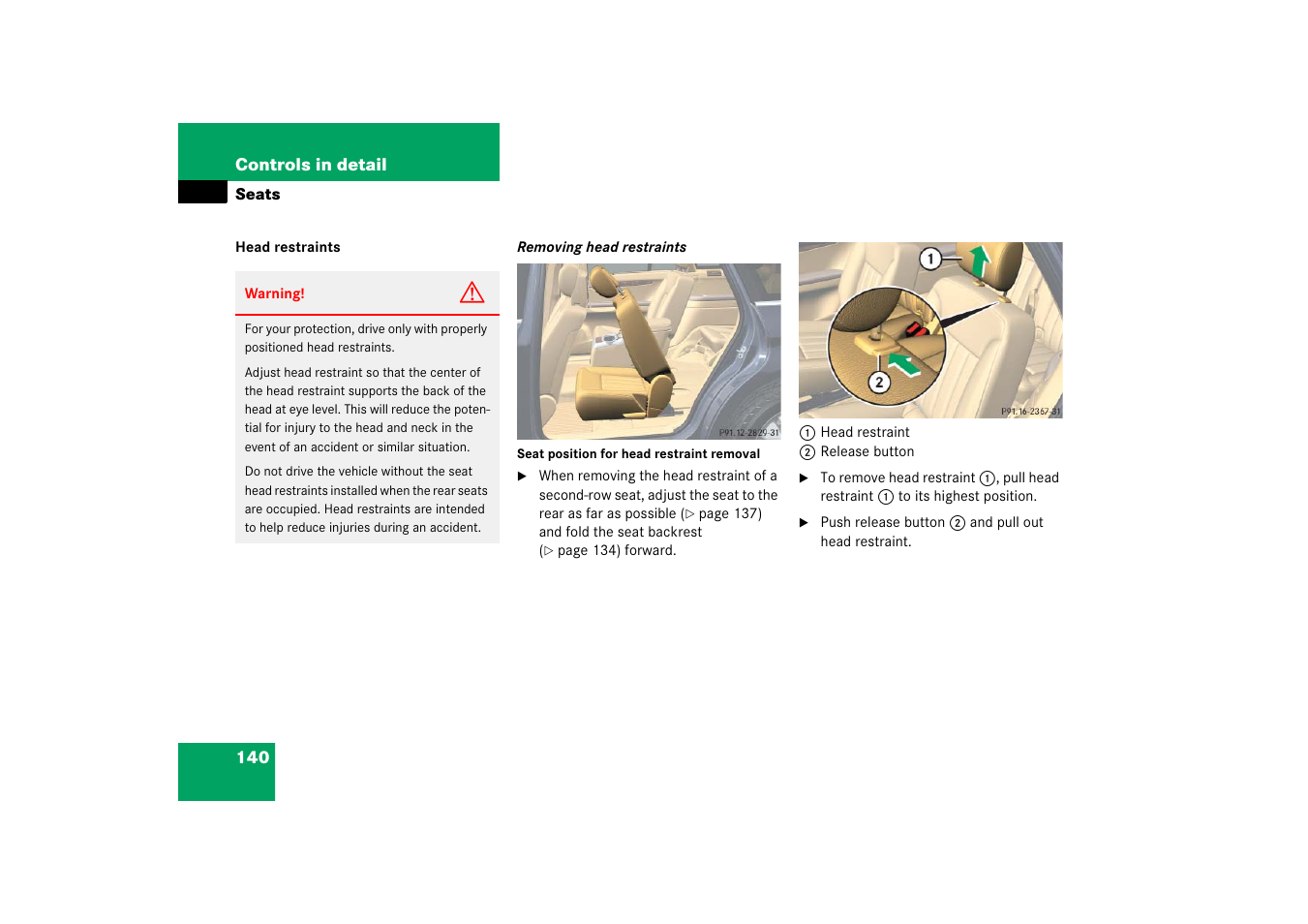 Mercedes-Benz R-Class 2006 Owners Manual User Manual | Page 141 / 561