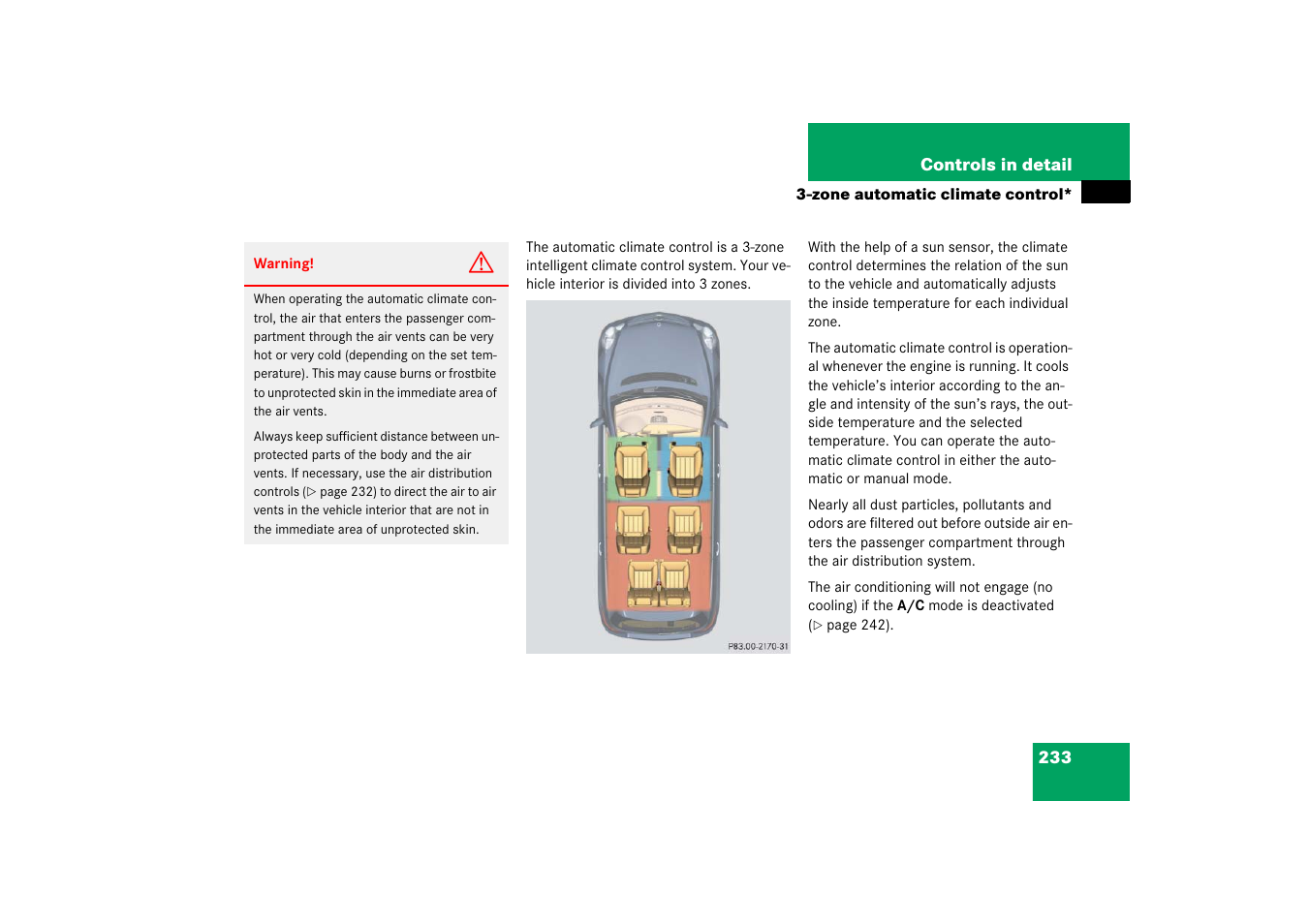 Mercedes-Benz R-Class 2006 Owners Manual User Manual | Page 234 / 561