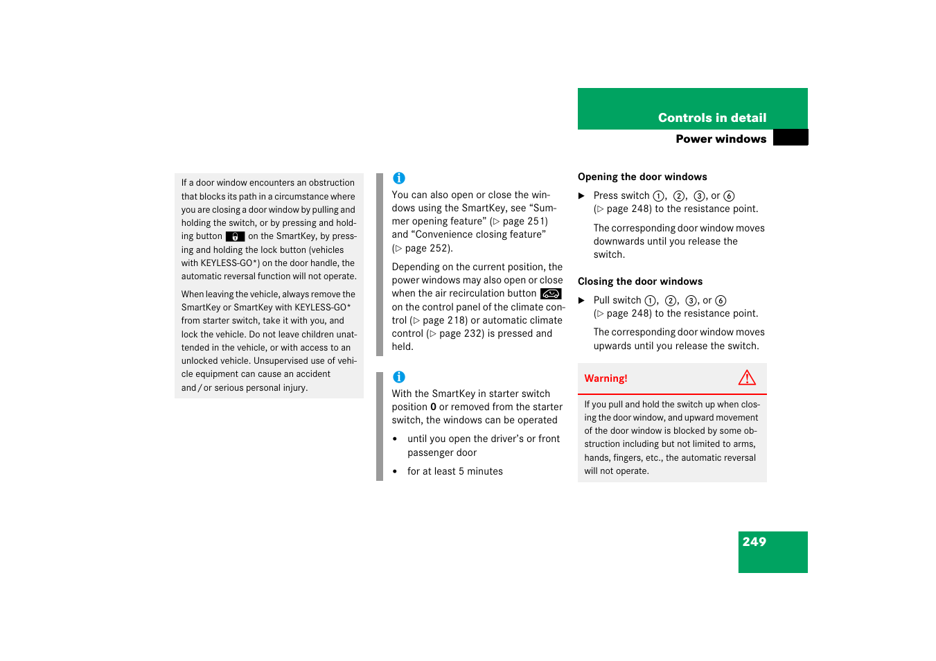 Mercedes-Benz R-Class 2006 Owners Manual User Manual | Page 250 / 561