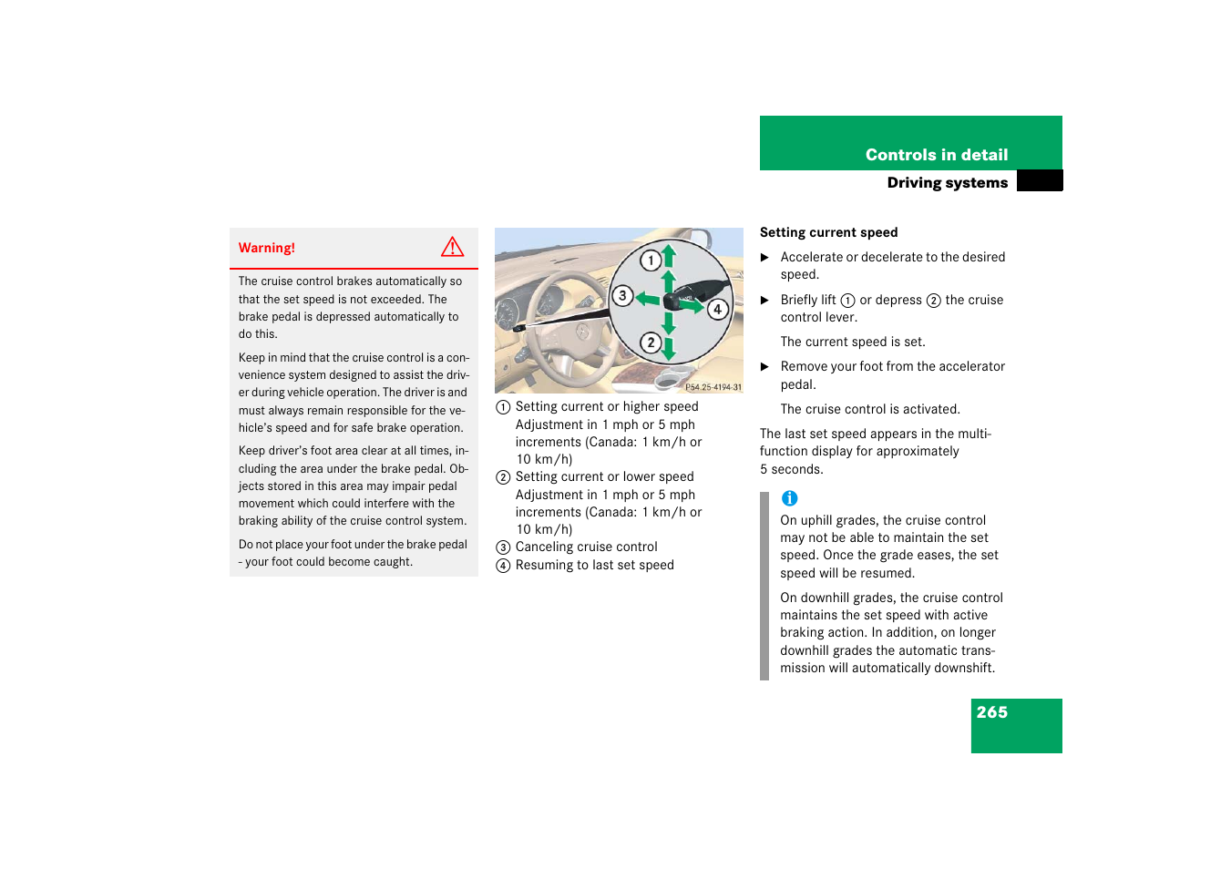 Mercedes-Benz R-Class 2006 Owners Manual User Manual | Page 266 / 561