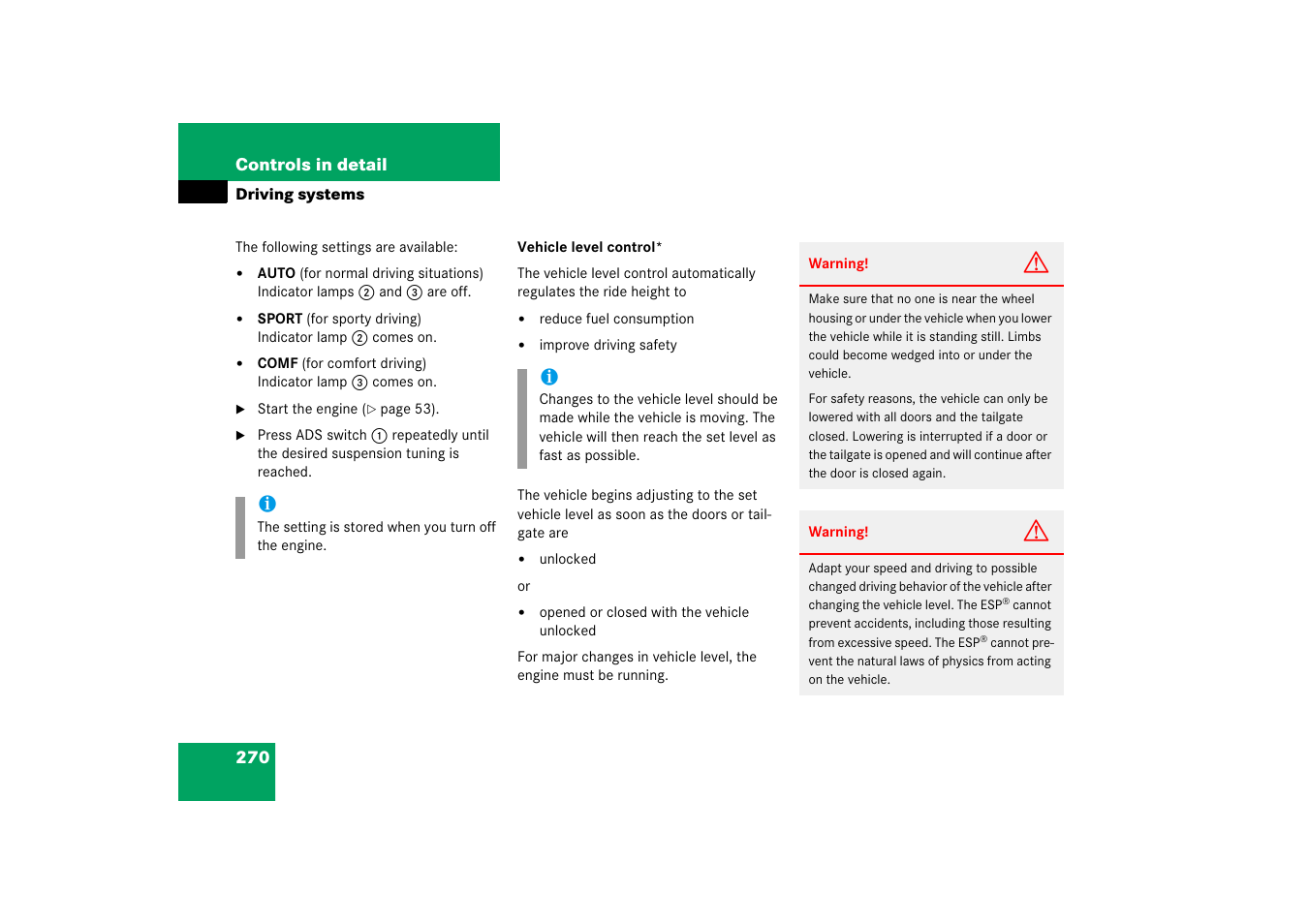 Mercedes-Benz R-Class 2006 Owners Manual User Manual | Page 271 / 561