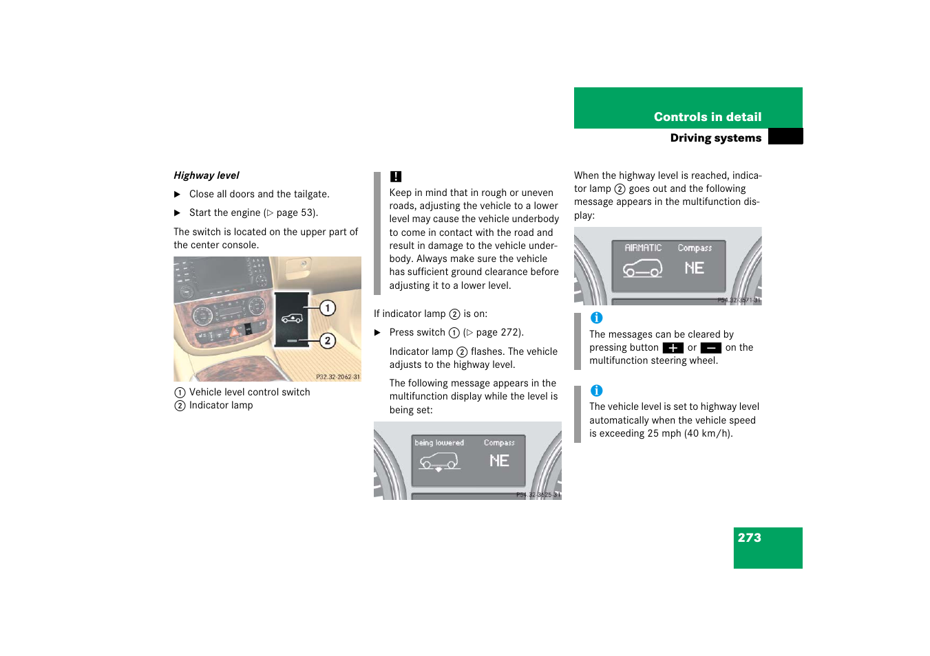 Mercedes-Benz R-Class 2006 Owners Manual User Manual | Page 274 / 561