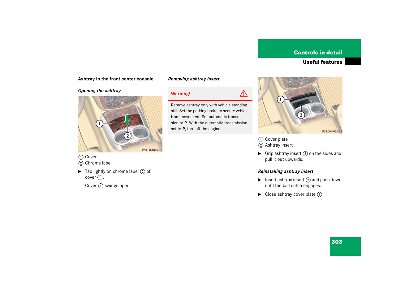 Ghter | Mercedes-Benz R-Class 2006 Owners Manual User Manual | Page 304 / 561