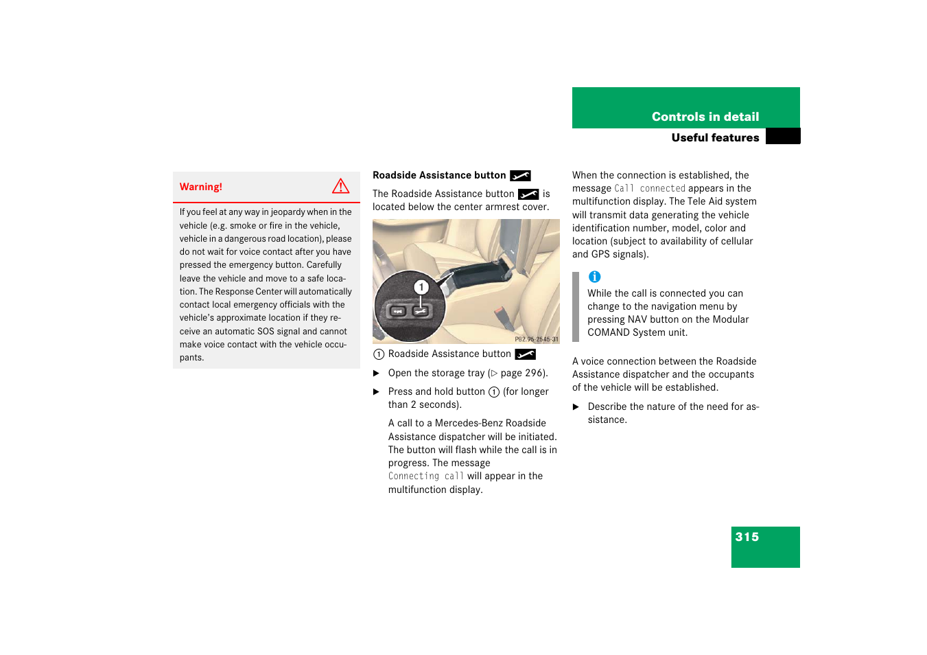 Mercedes-Benz R-Class 2006 Owners Manual User Manual | Page 316 / 561