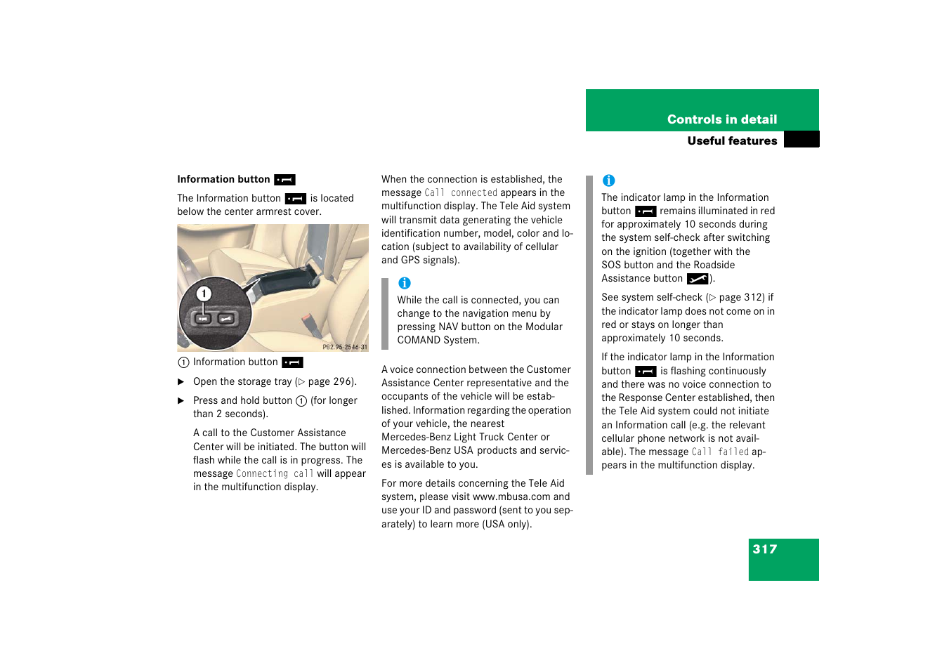 Mercedes-Benz R-Class 2006 Owners Manual User Manual | Page 318 / 561