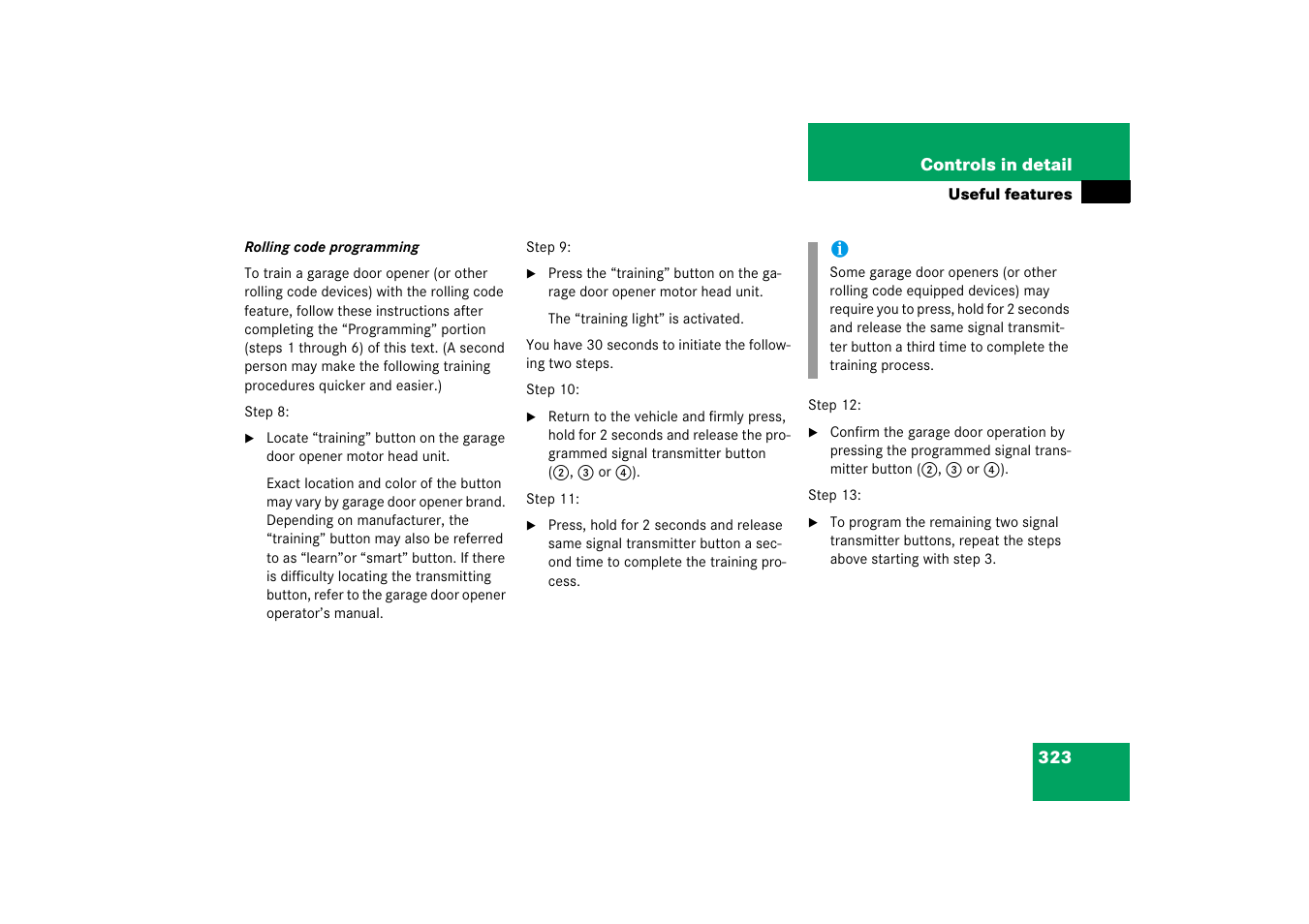 Mercedes-Benz R-Class 2006 Owners Manual User Manual | Page 324 / 561