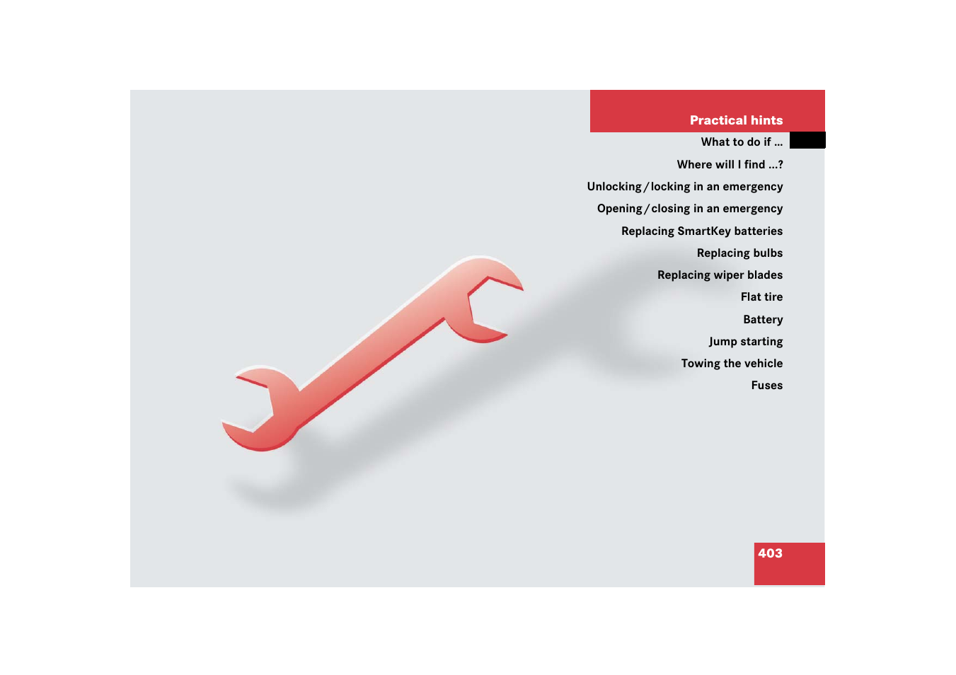 Practical hints | Mercedes-Benz R-Class 2006 Owners Manual User Manual | Page 404 / 561