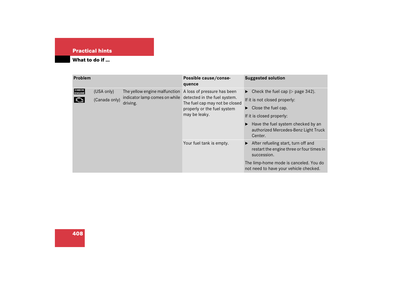 Hints | Mercedes-Benz R-Class 2006 Owners Manual User Manual | Page 409 / 561